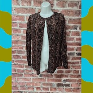 Women's X by NBD Long Sleeves‎ Shimmer Open Front Cardigan Small